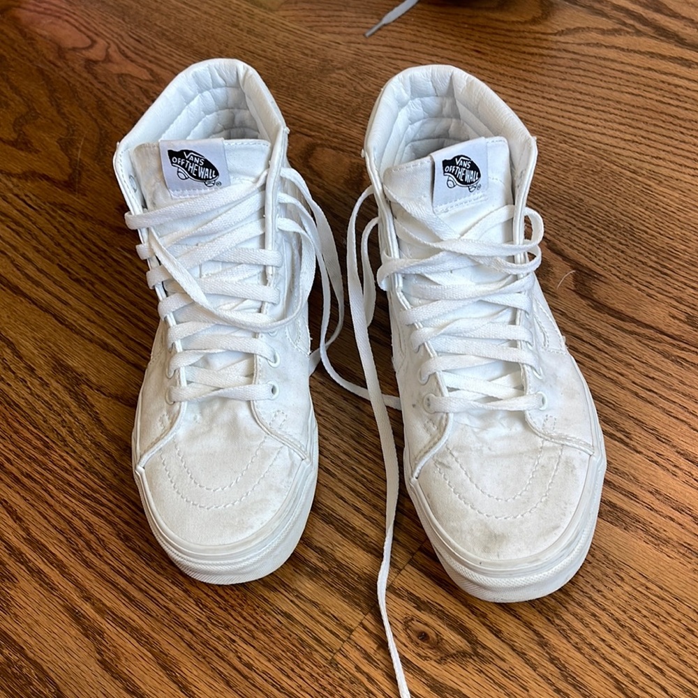 Vans white high tops